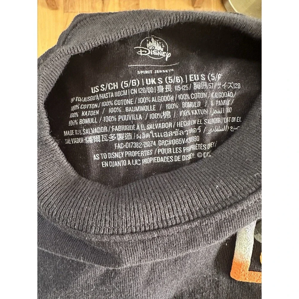 DISNEY HAPPY HALLOWEEN SPIRIT JERSEY GLOW IN THE DARK KIDS SIZE Small - Picture 6 of 6